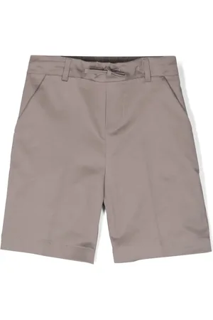 Paolo Pecora Shorts de vestir con cordones en la pretina