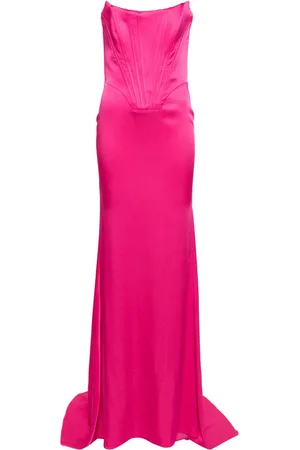 GIUSEPPE DI MORABITO Vestido de fiesta satinado estilo corset