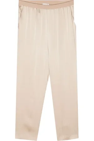 SEMICOUTURE Pantalones rectos de charmeuse