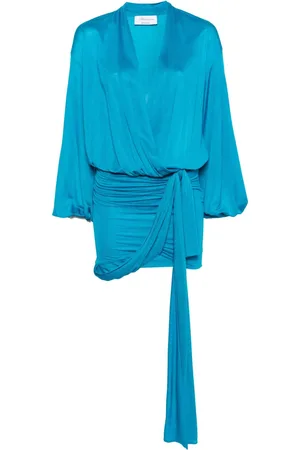 BLUMARINE Vestido corto cruzado