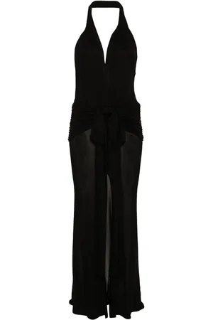 BLUMARINE Vestido largo drapeado