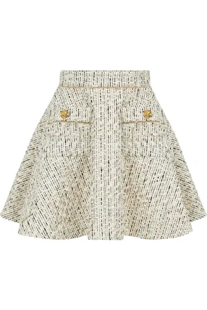 Nina Ricci Falda corta skater de tweed