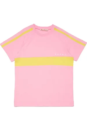 Marni Playera con diseño color block y logo estampado