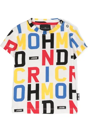 John Richmond Playera con logo estampado