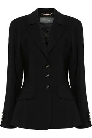 Alberta Ferretti Blazer con botones y mangas raglán