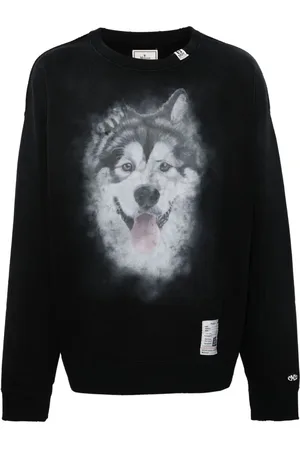 Maison Mihara Yasuhiro Sudadera con perro estampado