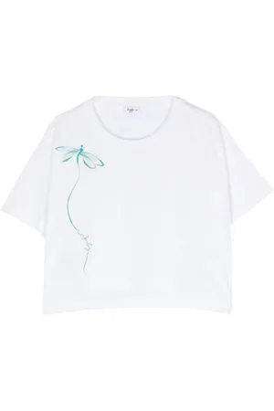 Il gufo Playera con estampado de libélula