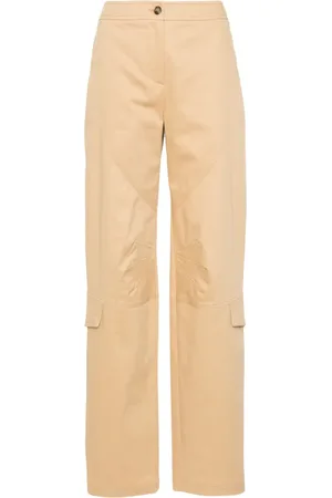 Alberta Ferretti Pantalones rectos con tiro alto