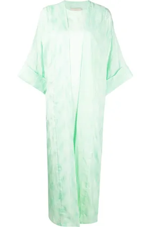 Bambah Vestido estilo caftán con efecto arrugado