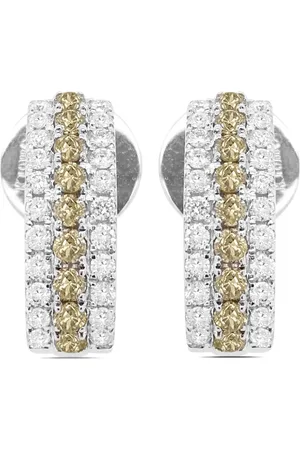 HYT Jewelry Arracadas en oro blanco de 18kt con diamante