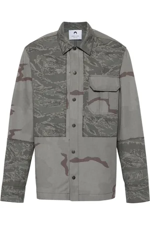 Marine Serre Sobrecamisa con cuello rispstop