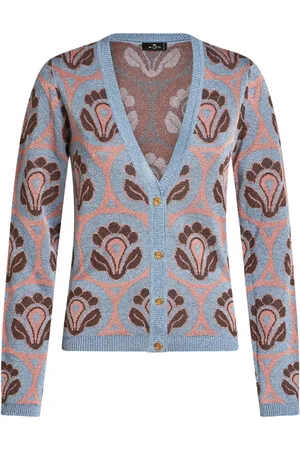 Etro Cárdigan con motivo floral en jacquard