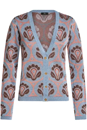 Etro Cárdigan con motivo floral en jacquard