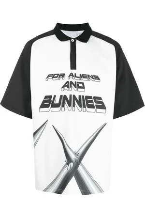 Natasha Zinko Playera tipo polo Techno For Aliens And Bunnies