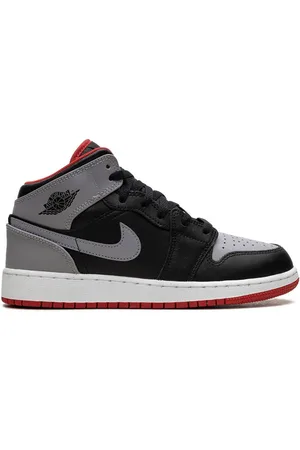 Jordan Tenis Air Jordan 1 Mid Black/Grey/Red