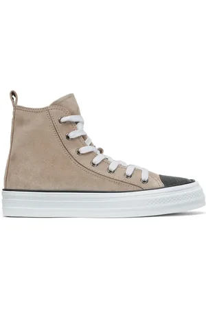 Brunello Cucinelli Tenis con agujetas y paneles