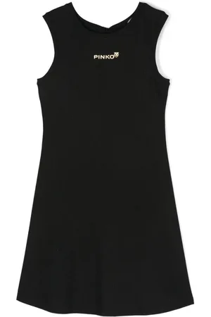 Pinko Vestido tejido con logo estampado