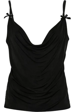 Pinko Top drapeado con detalle de moño
