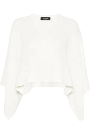 Fabiana Filippi Poncho con detalles de lentejuelas