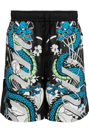 AMIRI Shorts deportivos con dragón estampado