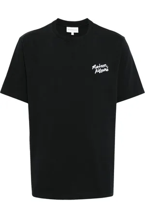 Maison Kitsuné Playera con logo escrito a mano