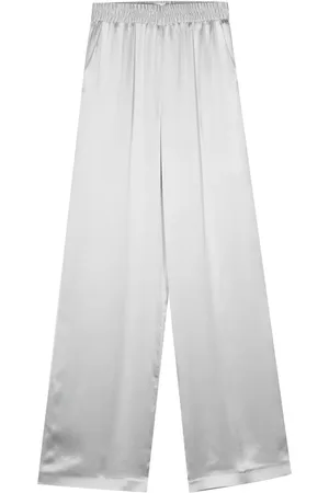 ELEVENTY Pantalones de seda anchos