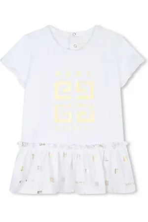 Givenchy Vestido estilo playera fruncido con motivo 4G