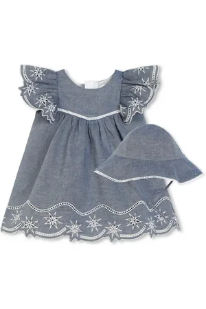 Chloé Set de vestido con bordado floral