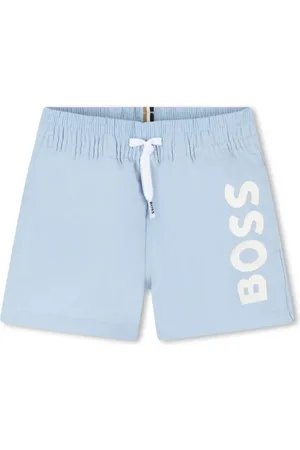 HUGO BOSS Shorts de playa con logo estampado