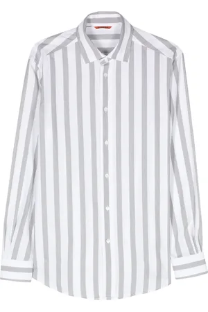 BARENA Camisa con rayas estampadas