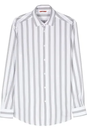 BARENA Camisa con rayas estampadas