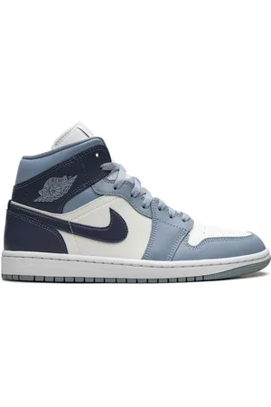 Jordan Tenis Air 1 Mid Two-Tone Blue