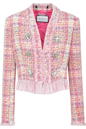 Philipp Plein Blazer de tweed con botones