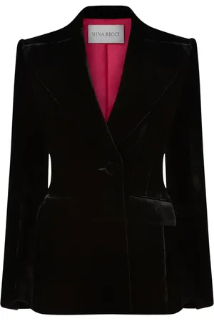 Nina Ricci Blazer de terciopelo con botones