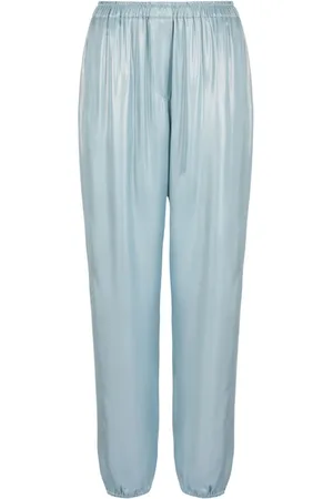 Giorgio Armani Pantalones metalizados con tiro alto