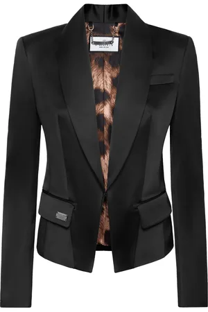 Philipp Plein Blazer con acabado satinado y botones