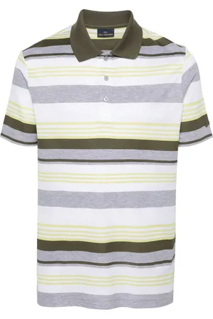 Paul & Shark Playera tipo polo con rayas estampadas