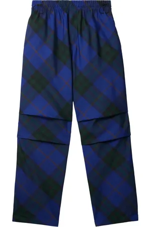 Burberry Pantalones de sarga con bordado EKD