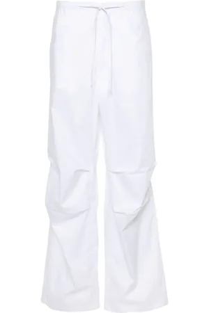 DARKPARK Pantalones anchos con cordones en la pretina