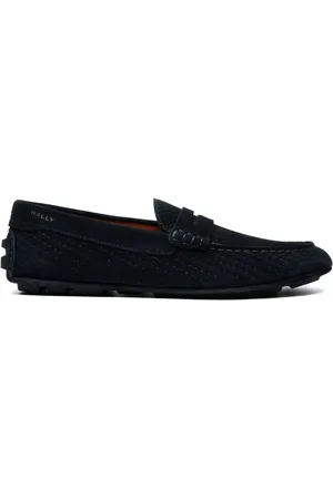 Bally Mocasines con puntera redonda y logo bordado