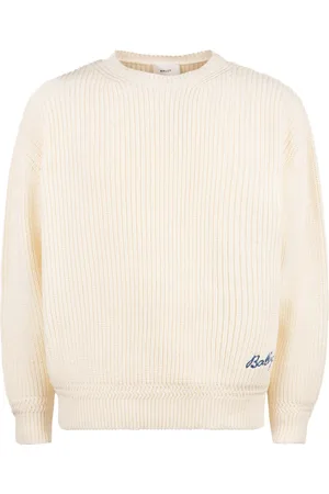 Bally Suéter tejido de canalé con logo bordado