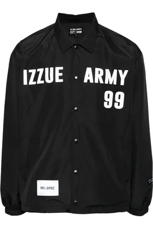 Izzue Chamarra con logo estampado