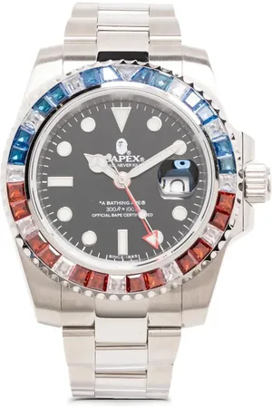 A Bathing Ape Reloj Type 2 BAPEX Crystal Stone de 55mm