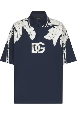 Dolce & Gabbana Playera tipo polo oversize con banano estampado
