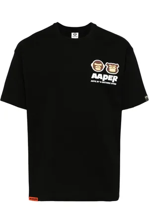 A Bathing Ape Playera con aplique del logo