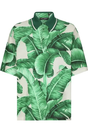 Dolce & Gabbana Playera tipo polo oversize con banano estampado