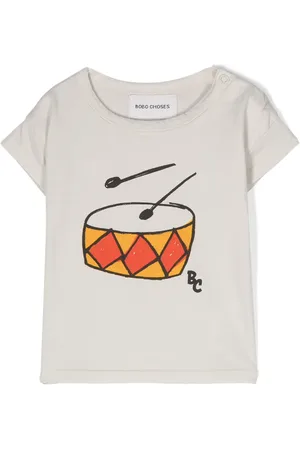Bobo Choses Playera con estampado Play The Drum