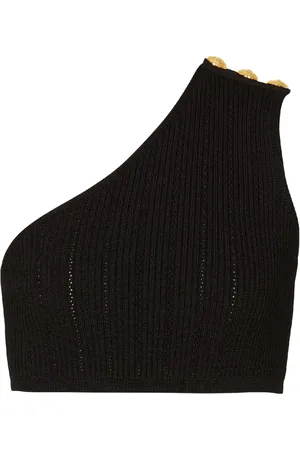 Balmain Top tejido asimétrico
