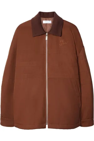 OFF-WHITE Chamarra capitonada con logo bordado