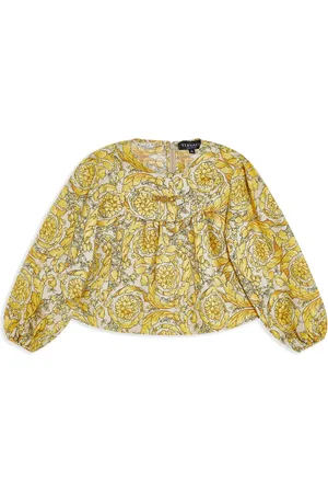 VERSACE Camisa de seda con estampado Barocco